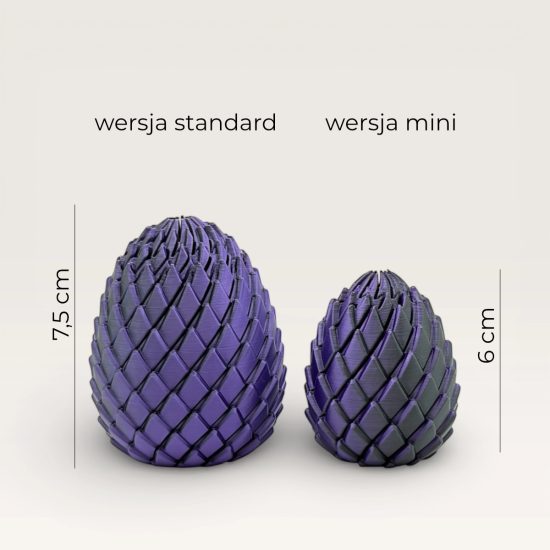 NOCTIS – Smocze Jajo Fidget 3D 7,5cm