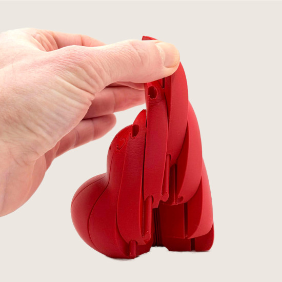 PULSEA – Serce - Fidget 3D 8,5 cm